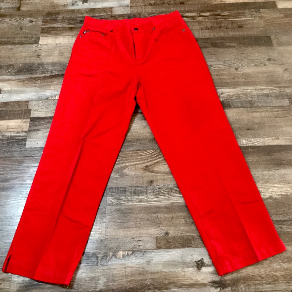 🖤3 for 25🖤Vtg 90s/Y2K Red High Waist Goth Pin-Up Punk Rockabilly Mom Jeans